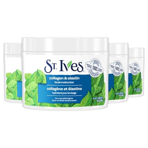 St. Ives Collagen and Elastin Facial Moisturizer For Renewing (Paraben Free/Dermatologist Tested/Cruelty Free), 10 Ounce (Pack of 4)
