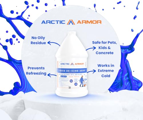 Arctic Armor Ice Melt 2.5-Gallon Liquid De-Icing Solution | Pet Safe Alternative Liquid Brine Deicer Spray | Pre-Treat & De-Ice - Thumbnail 3