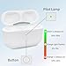 Wireless Charging Case for air pod pro 2 Gen Charging Case Replacement for Air pods Pro 1st 2nd Charging Cases Support to Bluetooth Sync Pairing, Rear Button-White (No Earbuds)