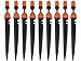 CTKcom Micro Spray Adjustable 360 Degree Water Flow Irrigation Drippers on Stake Emitter Drip System,Pack of 25