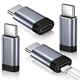 Temdan 4 Pack Lightning to USB C Adapter for iPhone 15/16/17 Pro/17 Pro Max,for iPhone 17/16 Charger,17/16 Accessories,Fast Charging & Data Transfer,USB C Charger Connector Cable,Not for Audio/OTG