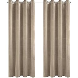 Cortinas Modernas Para Salon Amazon Ystyle Cortinas Salon Terciopelo 2 Piezas, 117×137 cm, Cortina Opacas Pesante con Ojales, Cortinas Termicas Aislantes Frio Y Calor, Cortina Modernas Dormitorio Habitacion Ventana, Camel