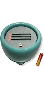 【人気商品】大一創芸 LED電池式線香 横置き（多治見 玉陶器香炉）浄土真宗 真 Amazon｜大一創芸 LED電池式線香 横置き（多治見 玉陶器香炉）浄土真宗