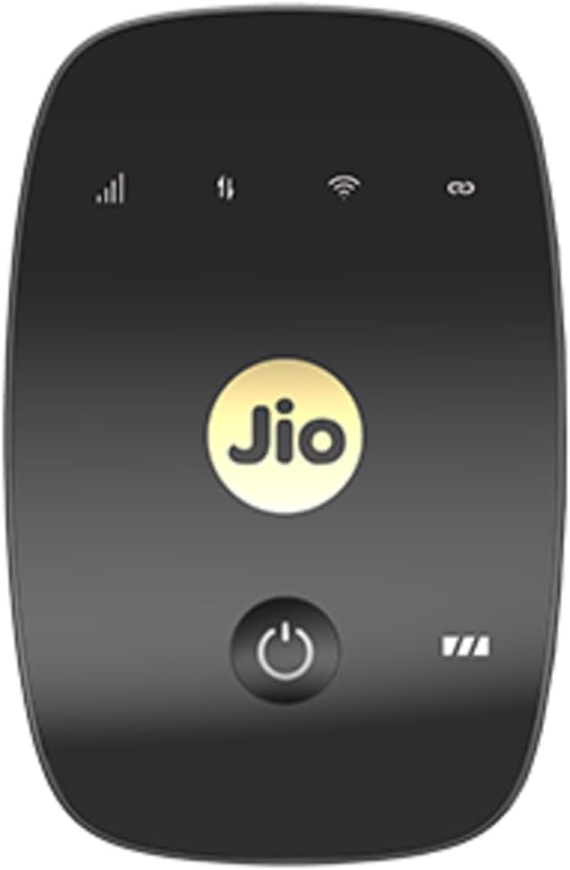 JioFi M2S Black | 4G Router from Jio | On The Go Device | Video & HD Voice Calls | Connect & Share | Cashback Worth ₹1500*