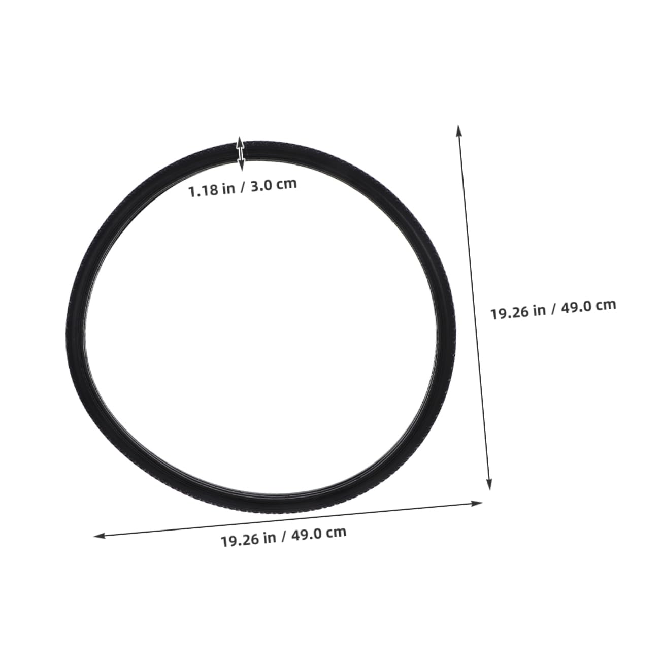 FOMIYES Elastic Wheelchair Tires Maintenance Pu Tire Rear Wheel Replacement for Wheelchair
