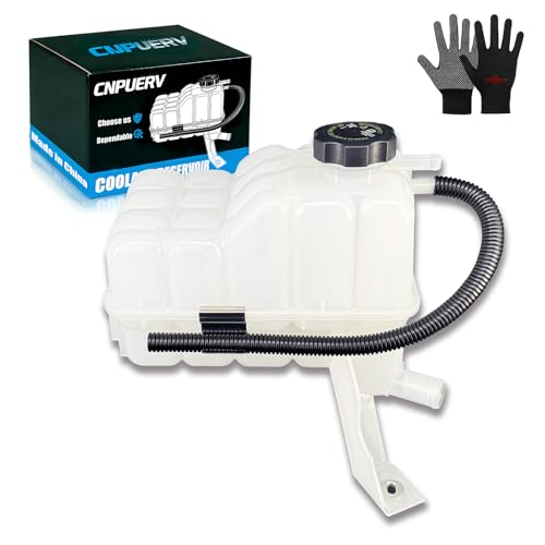 Engine Coolant Overflow Reservoir Tank with Sensor & Cap, Filling Glove 1999-2007 for Chevy Silverado 1500 HD Suburban Tahoe 2002-2006 for Cadillac Escalade for GMC Yukon Sierra