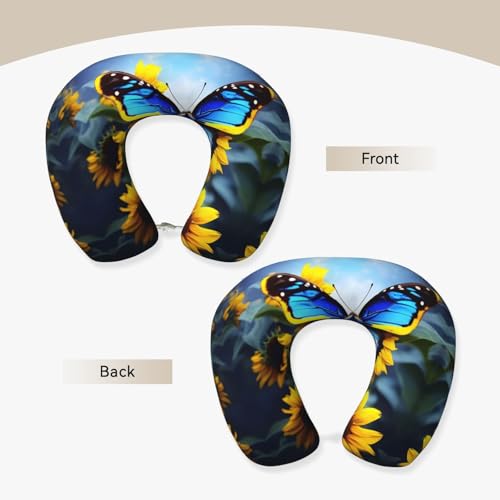 Almohada de memoria para viaje en forma de U suave miniatura 2