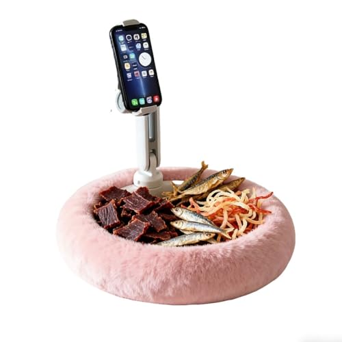 Genérico Soporte for Teléfono Chill Nest, Soporte Magnético Tipo Almohada, Compatible con Teléfonos Y Kindle De 4 a 13 Pulgadas con Espacio De Almacenamiento Reducido, Base De Succión Extraíble