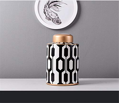 Keramische Vaas Woonkamer Wijnkast Thuis Tv Kast Entree Aanrecht Vaas Gedroogde Bloem Simulatie Bloem Decoratie Vaas 32x17x17 Cm, 27x17x17 Cm, 2 Stks - Afbeelding 7