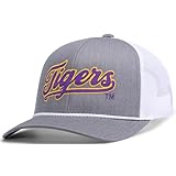 Pacific Headwear Standard LSU Trucker Snapback Gorra Trenzada para Hombre, Principal