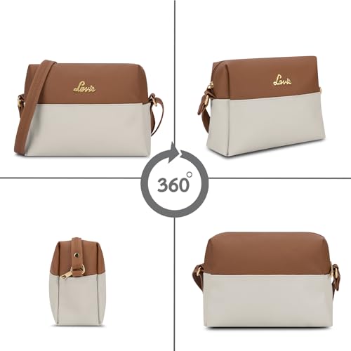 Image of Lavie Women's Ellen Colourblock Horizantal Cross Body Sling Bag | Ladies Purse Handbag | Gift for Women