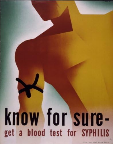 1942 poster Know for sure, get a blood test syphilis