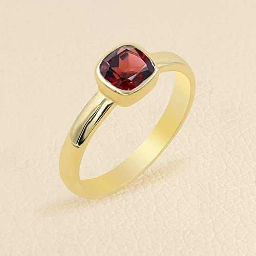 Bague en grenat véritable pour sublimer vos tenues du quotidien
