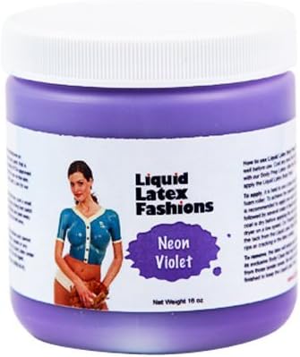Ammonia Free Liquid Latex Body Paint - 32oz Neon Violet