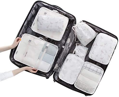 7-Piece Packing Cube Set: 6-Pcs Travel Organizers with Laundry Pouch &1 Shoe Bag -Pack Clothes, Accessories, Shoes Luggage Suitcase Space Saving Bags for Travellers Packing Organizers Clothes image 5