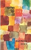 Agenda 2023: Semainier, pages lignées à droite, Couverture souple, format 13x21 cm, 111 pages sur papier crème 90g/m², peinture abstraite Paul Klee