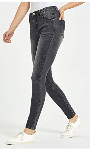 ZENTHACE Women's Mid Rise Skinny Jeans Stretch Comfort Mid Waist Ankle Jean2