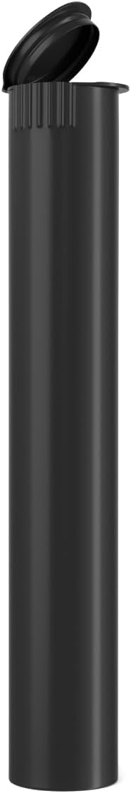 1000 Count - 116mm Biodegradable Plastic Squeeze Pre-Roll Tubes – Child Resistant & Sustainable - Water Resistant - Smell/Odor Resistant - Air Resistant - BPA Free (Black)
