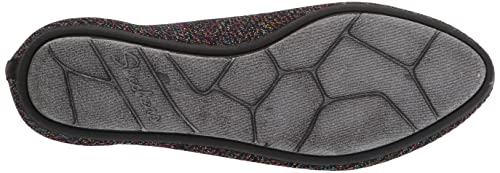 Skechers Women's Ballet Flat, Black Multi, 6