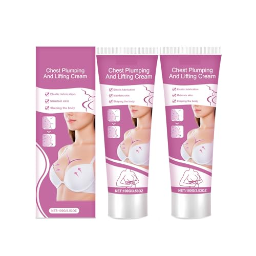 CreMHHate Crema Rassodante Volumizante para el Seno, Crema Reafirmante Y Reafirmante De Mama, Crema Reafirmante de Senos 2 x 100g, Crema de Cuidado