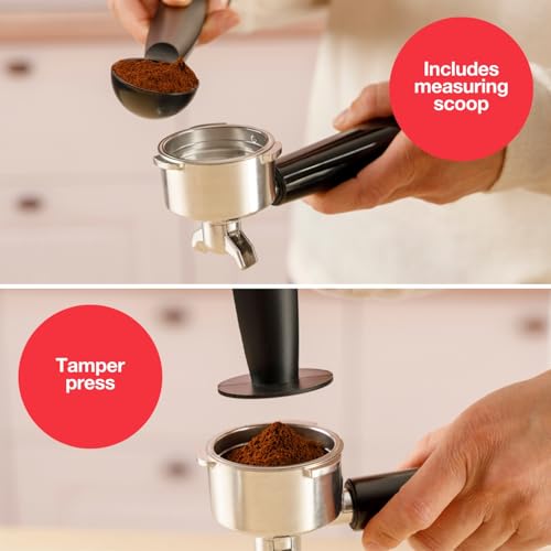 Miniatura 6 de Solac Taste Slim Pro Inox - Cafetera Espresso 20 Bares 2 Cacillas Calientatazas Calentamiento Thermoblock Parada Automática 1l Acero Inoxidable Programable Libre De Bpa