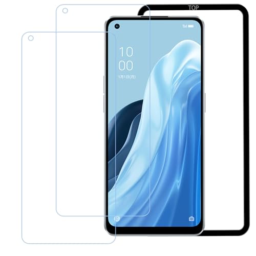 HUAKE �ڂ̔��y�� 93% �u���[���C�g�J�b�g�y2������ �zOPPO Reno 9 A/OPPO Reno 7 A �p �K���X�t�B���� �ی�t�B����