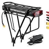 Batteria Ebike 36V 48V 52V 25Ah 20Ah 15Ah 13Ah, Batteria per Bici Elettrica Pedelec, con Base Caricabatterie e Blocco Sicurezza
