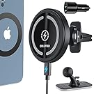 OHLPRO for Magsafe Car Mount Charger, 36W QC 3.0 Fast Charging for Magsafe iPhone 15 Promax/15 Pro/15 Plus/15/14/13/12 Pro/Plus/ProMax/Mini, Stick on Car Dashboard and Air Vent mag Safe Phone Holder