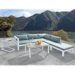 Lounge Set Messina Ecksofa Mintgrün