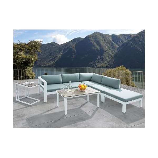 Lounge Set Messina Ecksofa Mintgrün