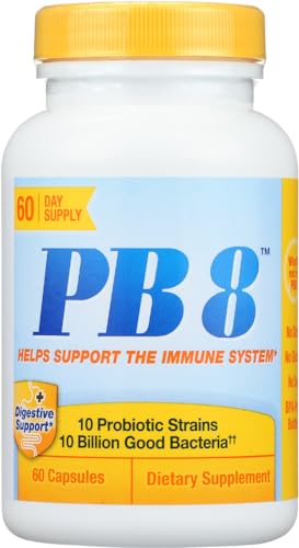 Nutrition Now Acidophilus & Digestion - PB 8 Immune System Support 60 capsules (a) - 2pc -  Nutrition-Now