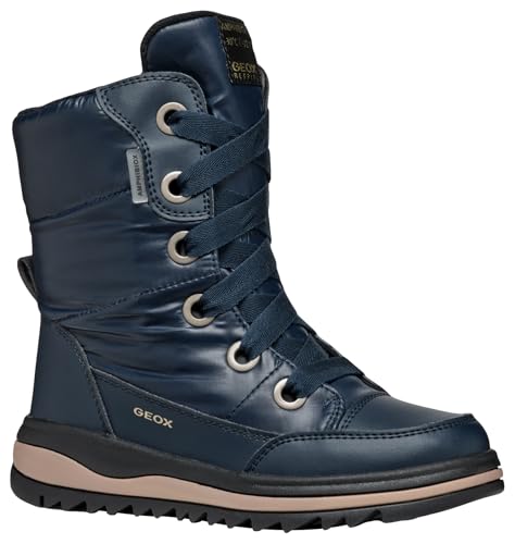 Geox J ADELHIDE Girl B AB, Scarpone da Neve, Navy, 33 EU