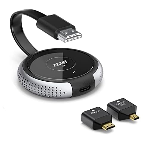 AIMIBO Wireless HDMI Transmitter,164FT/50M Smooth Screen Casting to Monitor/Projector/HDTV. Suitable for Neflix/TikTok/YouTube/Setup Box/Blu-ray streaming, Silver Cover