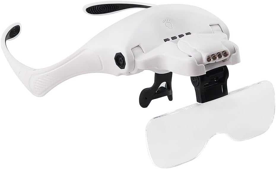 Mounted Magnifying Glass Interchangeable Charging LED Light Touch Switch