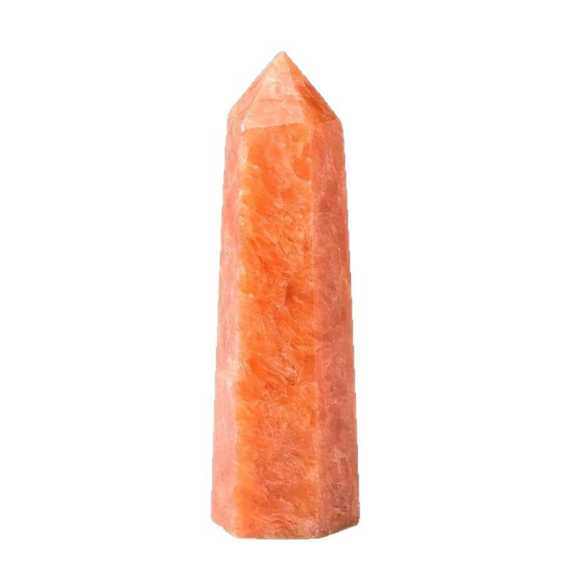 Prisma Hexagonal de Piedra Solar Natural que Canaliza Energía para Meditación Profunda