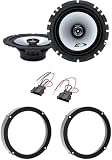 Kit 2 Casse Anteriori ALPINE SXE-1725S Per VW Golf VI VII, VW New Beetle (No Cabriolet) Fino al 2010, VW Polo Dal 2009 In Poi Da 165mm Con 2 Supporti Anteriori E 2 Connettori