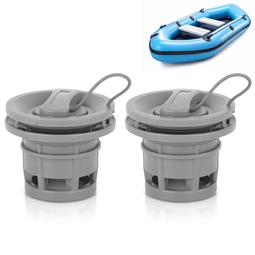 Jwthee Boat Air Valve, 2PCS Inflatable Boat Air Valve Cap Plugs...