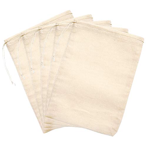 Tayfremn 100Pcs Cotton Drawstring Bags, Reusable Muslin Bag Natural Cotton Bags With Drawstring Produce Bags Bulk Gift Bag Jewelry Pouch For Party Wedding Home Storage, Natural Color (4 X 6 Inches) #TOP2
