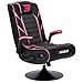 Price comparison product image BraZen Panther 2.1 Esports Gaming Chairs Adult Bluetooth Speakers Vibration Swivel Pedestal PU Leather Padded Flip Armrests (Pink) - Largest British Owned Brand