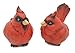 FICITI G105394 Cardinal Figurine Birds Decoration - Set of 2-4 Inches High
