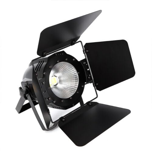 2 in 1 LED Par Light, 100 W COB Faro DMX, luce da palcoscenico bianco freddo/bianco caldo, luce stroboscopica per fotografia, chiesa, banchetto, matrimonio, teatro