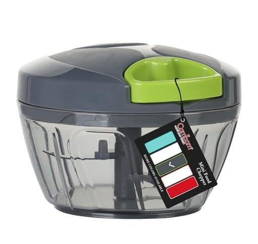 Efficient Mini Handy Vegetable Food Chopper, 3 Blades, Compact Manual Cutter for Onion, Fruits, Nuts, Kitchen Daily Use-image-43