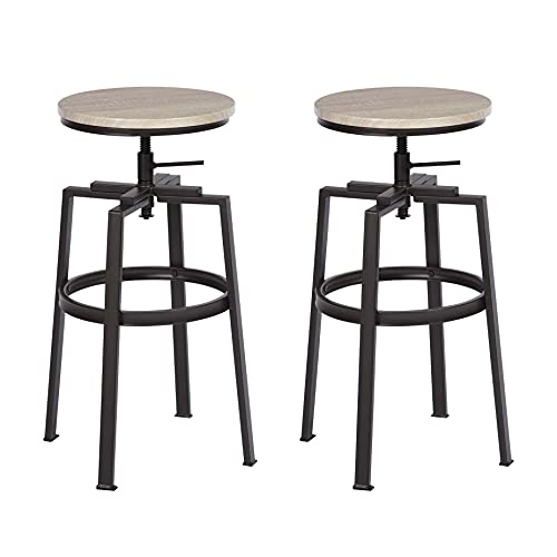 Taburetes Altos de Cocina Blanco Base Pequeña Marca MEUBLE COSY
