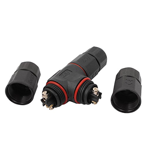 Prensaestopas impermeable tipo T Aexit con conector de aviación de 3 vías para cable exterior 2
