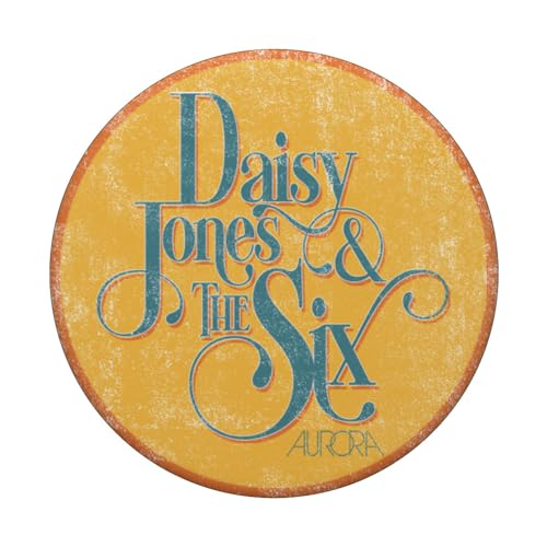 Daisy Jones & the Six - Vintage Yellow Logo PopSockets Swappable PopGrip, Black - Image 3