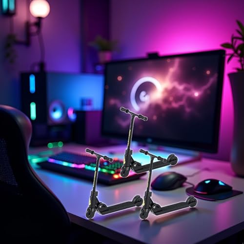 HDouii Finger-Scooter mit 2 Rädern, Faltbarer Finger-Scooter mit Bremse, Fingerboard-Zubehör, rutschfeste, lustige Finger-Skateboards, 3 Stück