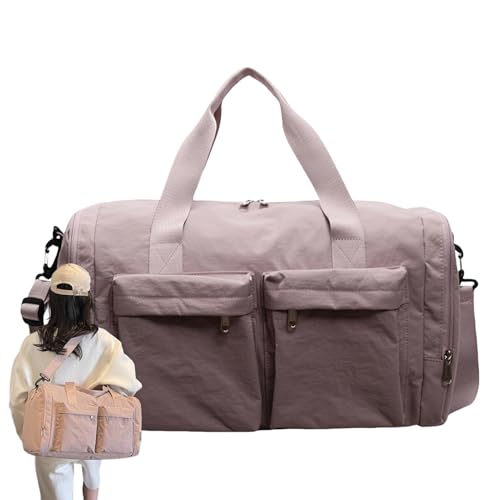 Foldable Duffle Bag | 9.84x17.72x8.27inch Travel Bag | Packable Tote Luggage with Carry Handles for Hospital Sports Hiking Weekend Airplane Camping Work