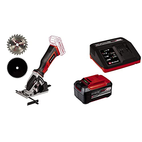 Einhell Akku-Mini-Handkreissäge TE-CS 18/89 Li Power X-Change (18 V, Li-Ion, 2500 min-1, 28 mm Schnitttiefe, 89 mm…