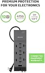 Belkin 12-Outlet Protecteur de bande de puissance avec 10-Foot Cord et téléphone, Ethernet, Protection coaxiale, BE112234-10, gris - paquet de 3