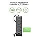 Belkin 12-Outlet Power Strip Surge Protector with 10-Foot Cord and Telephone, Ethernet, Coaxial Protection, BE112234-10, Gray -(Pack of 3)